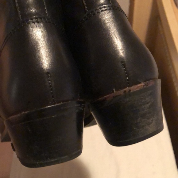 Black coach short booties - Picture 3 of 4